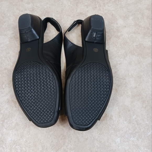 LIZ CLAIBORNE Black*Open Toe*Sling Back*Shoe*Size 7.5 - Picture 7 of 8